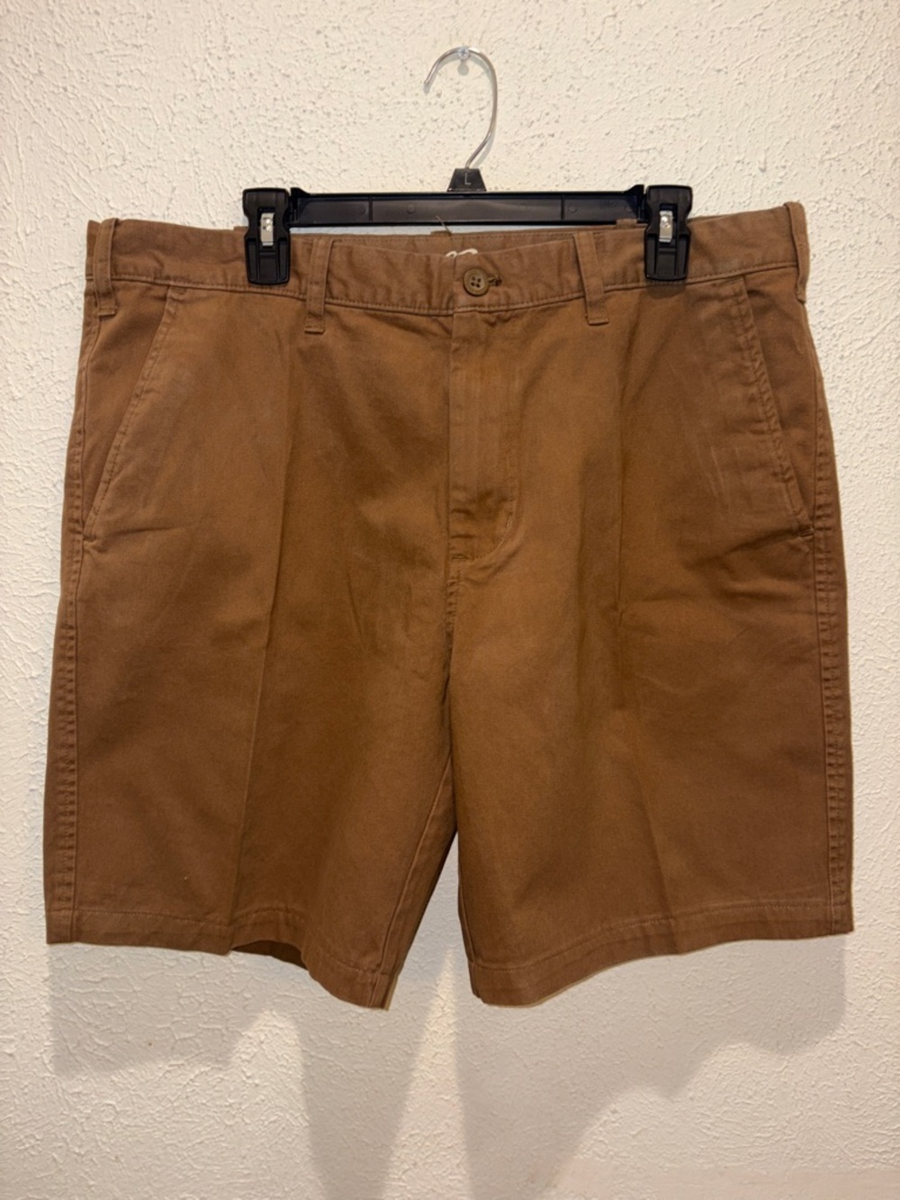 Eddie Bauer Brown Flat Front Cotton Shorts